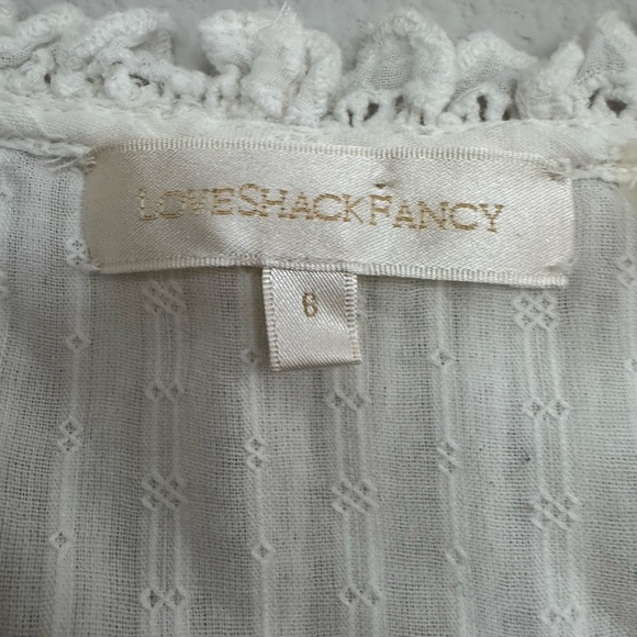 LoveShackFancy Georgie bustier romantic voile top 6 - Picture 10 of 11